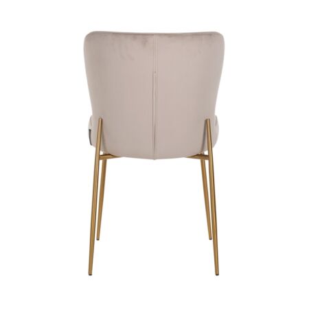 Darby khaki bársony szék arany lábbakkal - 85 cm