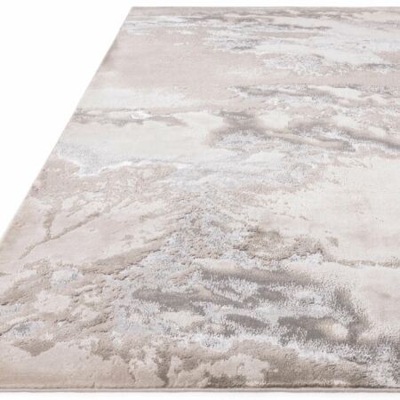 Aurora szőnyeg ezüst-krém színben  - 120x170 cm