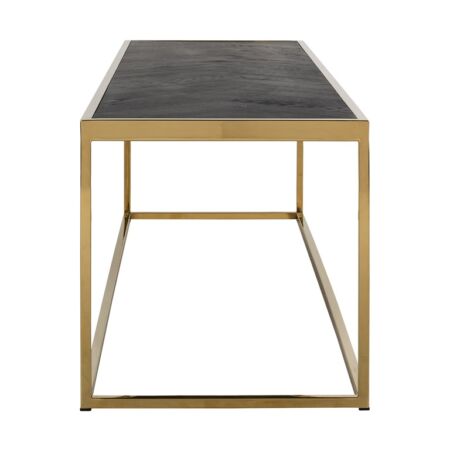 Blackbone arany - fekete dohányzóasztal - 160x40 cm