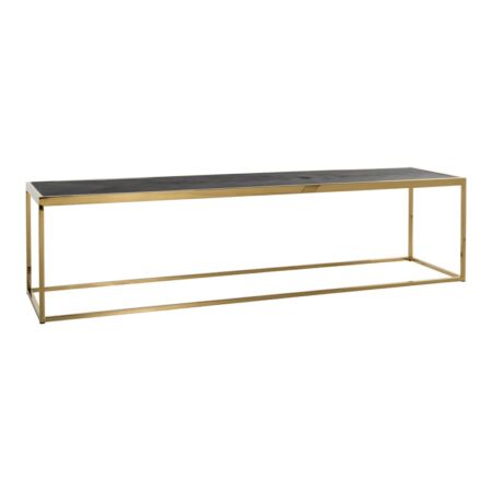 Blackbone arany - fekete dohányzóasztal - 160x40 cm