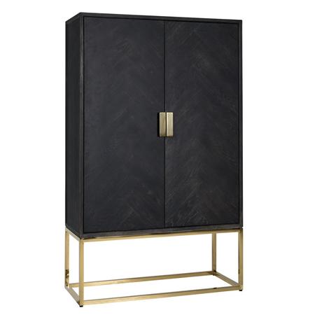 Blackbone arany - fekete szekrény - 175 cm