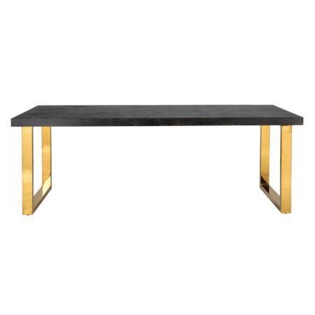 Blackbone arany - fekete étkezőasztal - 180 cm