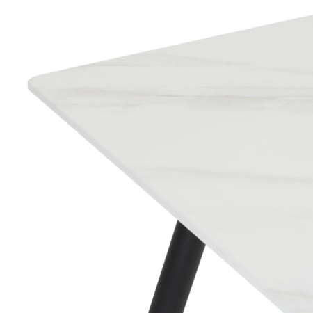 Comedor fekete-fehér márvány étkezőasztal - 150 cm