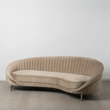 HARPER pezsgőszínű 3 üléses kanapé - 225 cm	