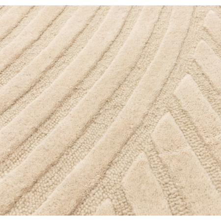 Hague szőnyeg homokszín 100% gyapjú  - 120x170 cm