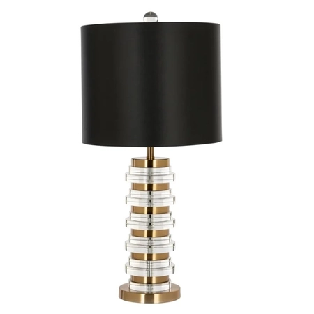 Leonore arany-fekete asztali lámpa - 74 cm