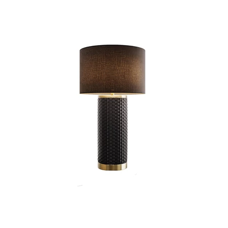 ELEGANCIA fekete-arany kerámia asztali lámpa (70 cm)