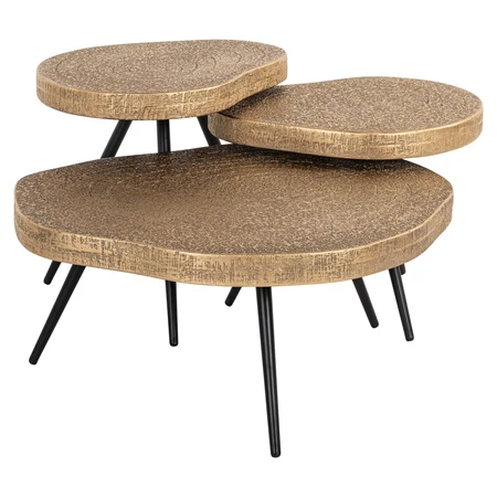 Symba bronz dohányzóasztal - 3 db