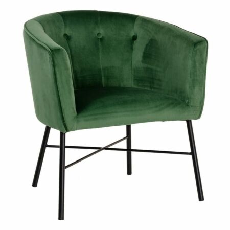 Naia bársony fotelszék - zöld