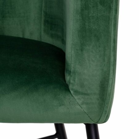 Naia bársony fotelszék - zöld