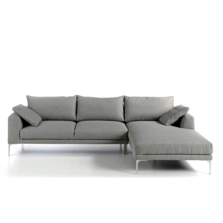 Jovana kárpitozott ezüst-szürke kanapé - 283 cm