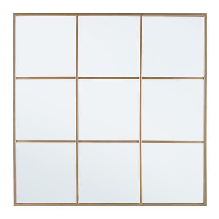 Arany ablak alakú tükör 90x90 cm