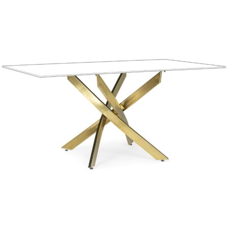 George arany asztalláb - téglalap alakú asztalüveghez