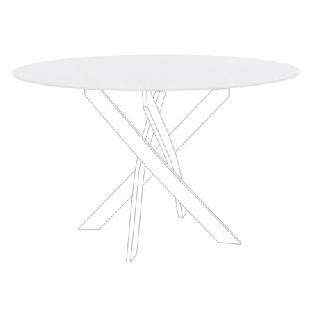 George fehér asztallap - kör alakú