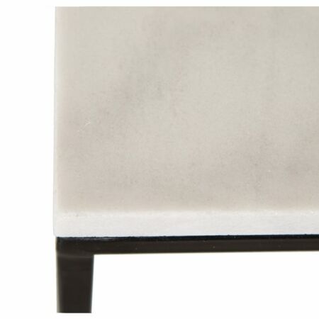 Blanca fekete-fehér márvány dohányzóasztal - 90 cm
