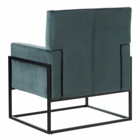  ALETTA bársony fotel - szürkés zöld