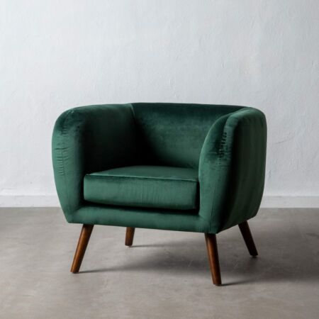 PELI fotel bársony - smaragdzöld