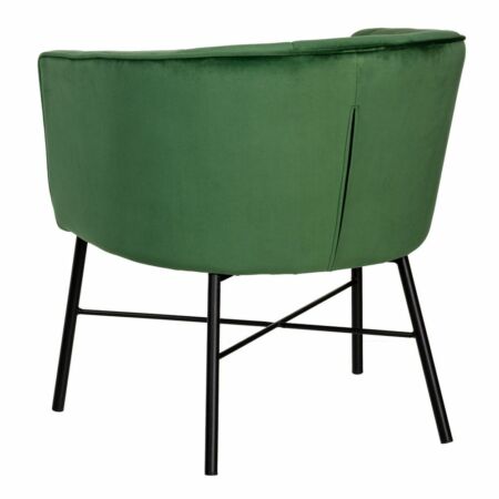 TEJI fotel bársony - smaragdzöld