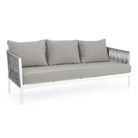 Florencia kerti kanapé - szürke, fehér