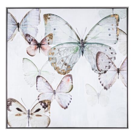 Pillangók olajfestmény 82.5x82.5 cm