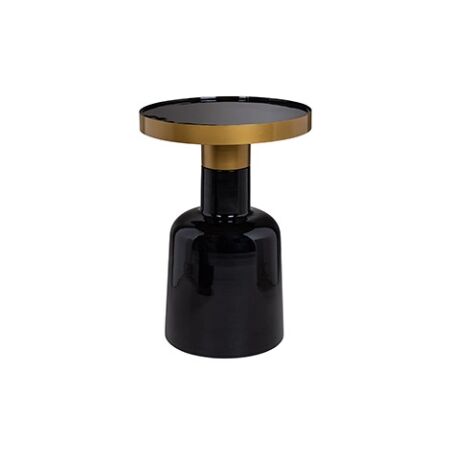 Candy fekete - arany dohányzóasztal - 49,5 cm