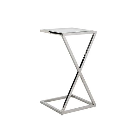 Paramount üveg-ezüst kanapéasztal - 66,5 cm