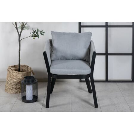 Virya prémium kerti szék - szürke-fekete
