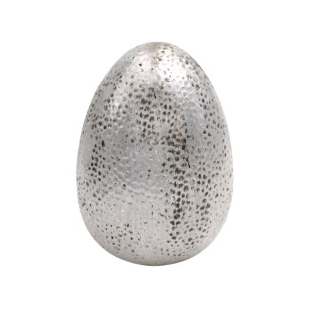 &quot;Stoneware&quot; ezüst tojás - nagy