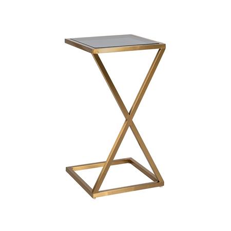Paramount arany-üveg kanapéasztal - 66 cm