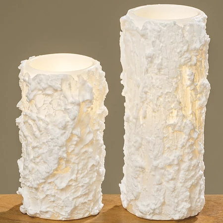 Havas Gyertya  -  LED világítással , pislákoló