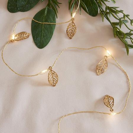 GOLDEN LEAF fényfüzér LED világítással
