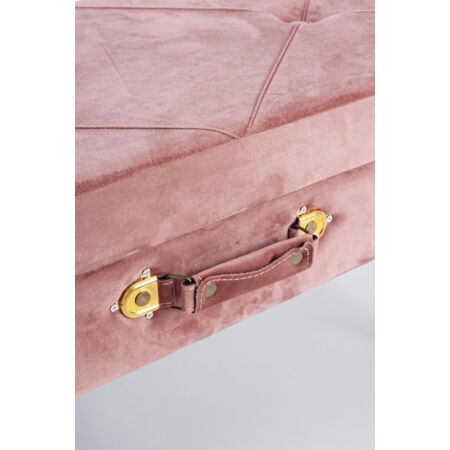 Nux bársony pad tárolóval - pink