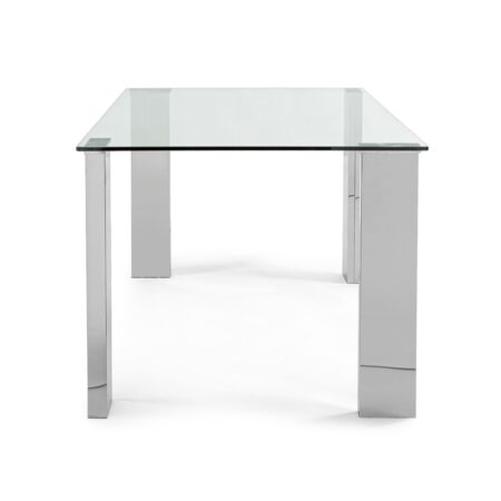 Arly étkezőasztal üveg asztallappal - 160x90x75 cm