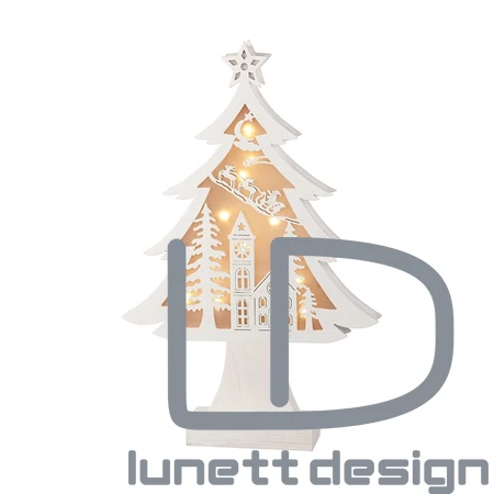 Karácsonyi világító fa dísz