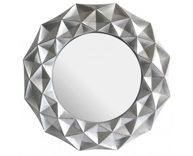 Silberne Wandspiegel - The Mid Century Modern Living Room